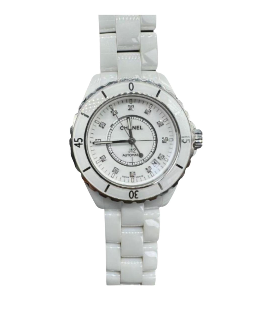 CHANEL Белые керамические часы, фото 1