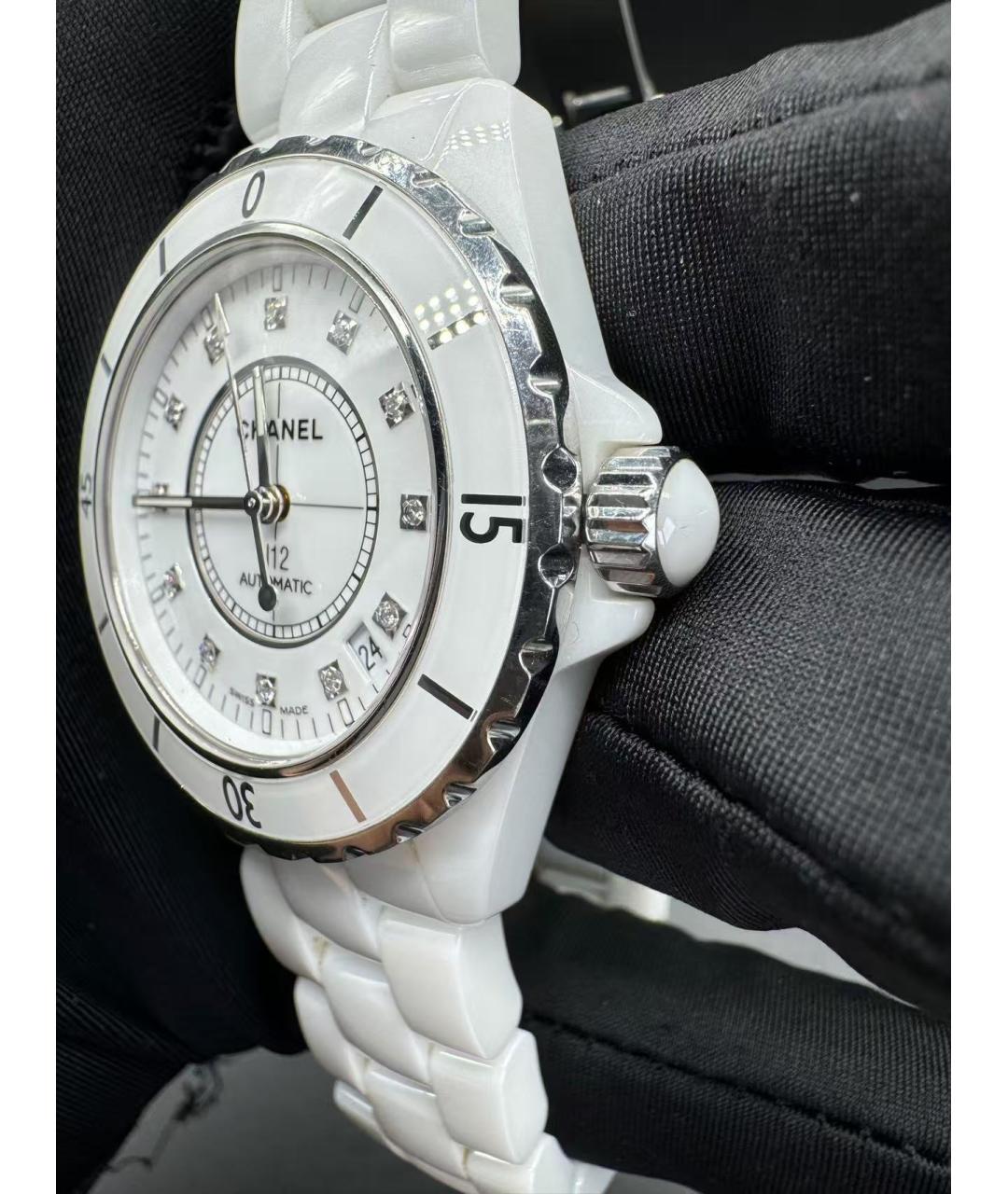 CHANEL Белые керамические часы, фото 3
