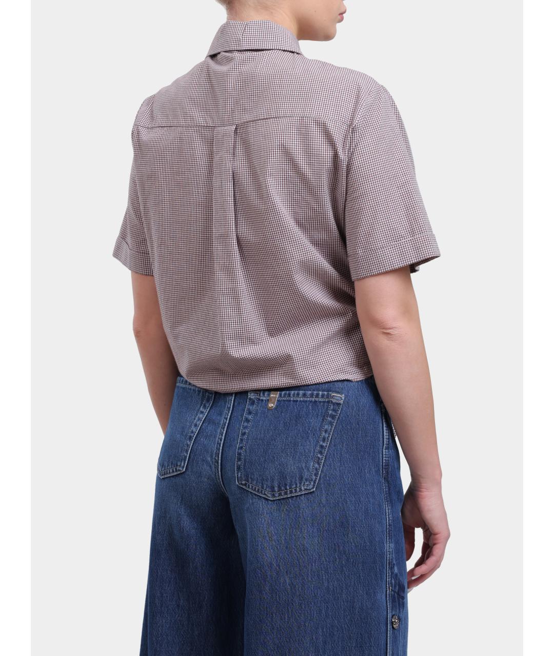 LIU JO Бежевая хлопковая рубашка, фото 5