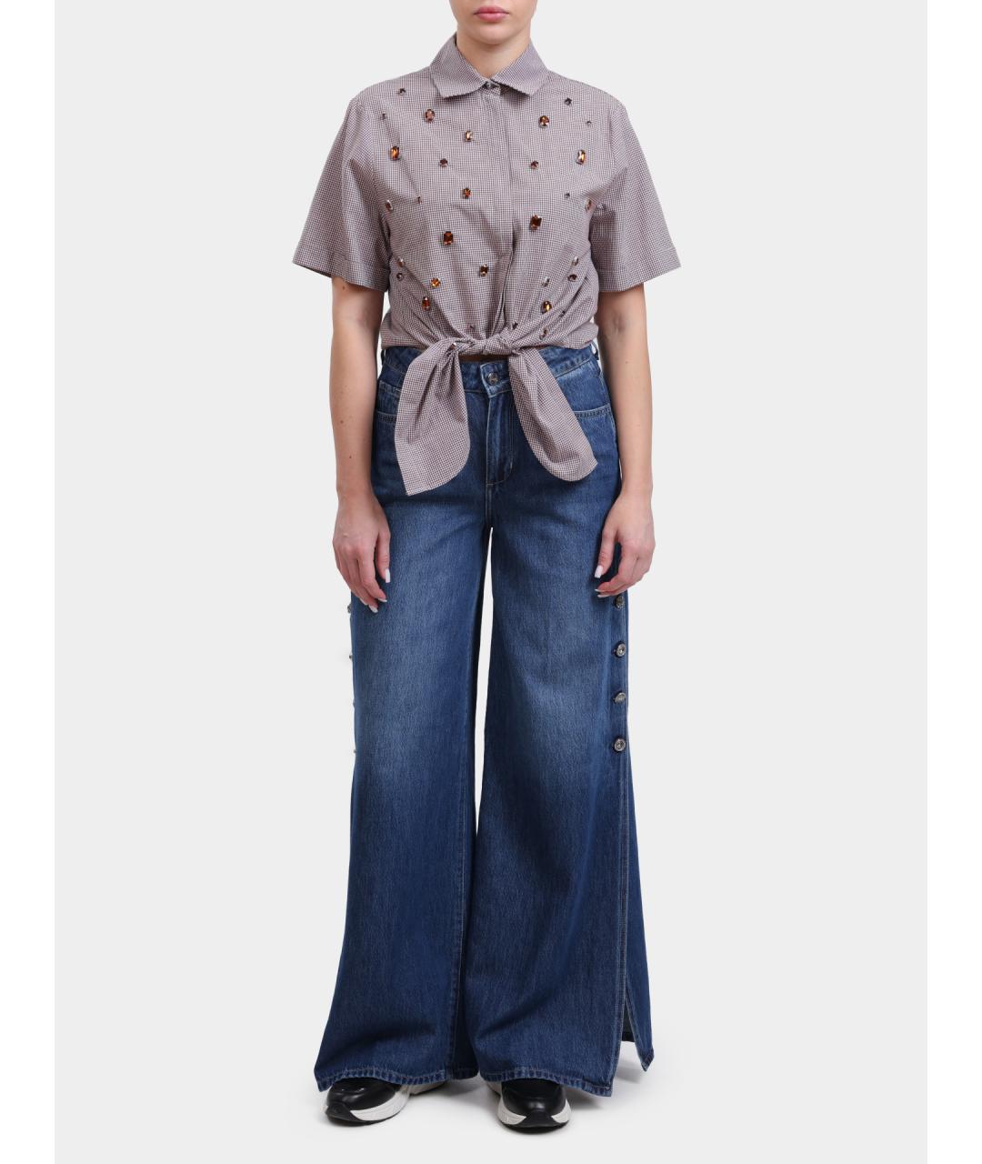 LIU JO Бежевая хлопковая рубашка, фото 2