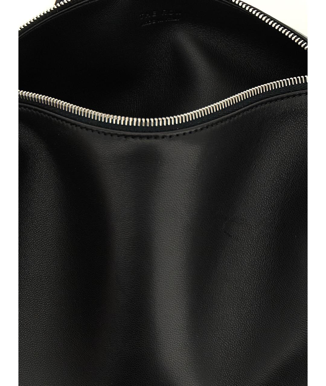 THE ROW Черная кожаная сумка через плечо, фото 4