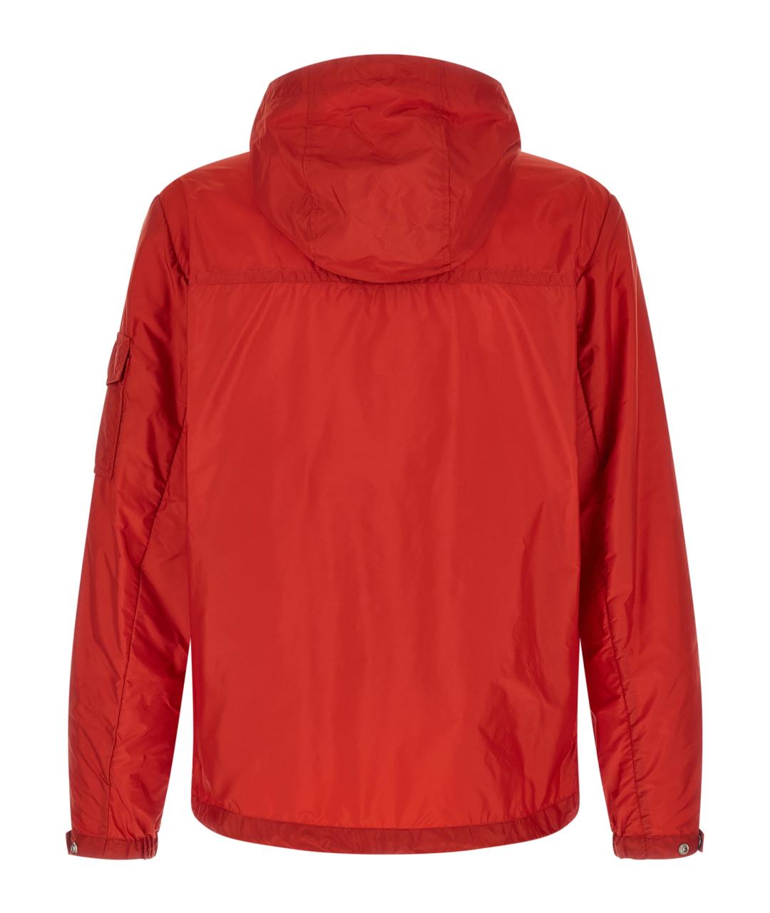 MONCLER Красная полиамидовая куртка, фото 2