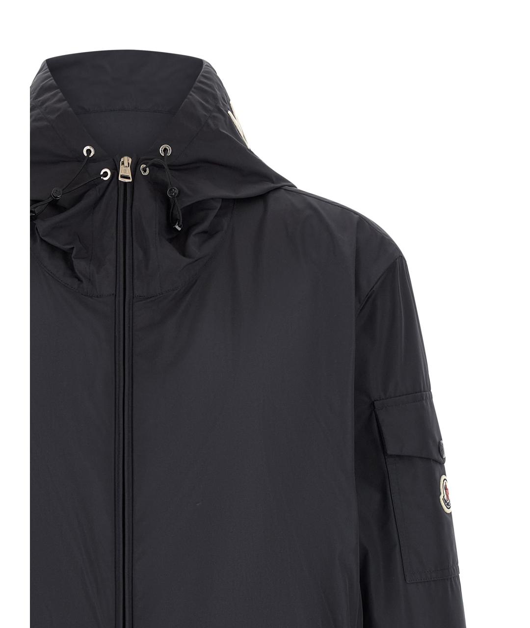 MONCLER Синяя полиэстеровая куртка, фото 3