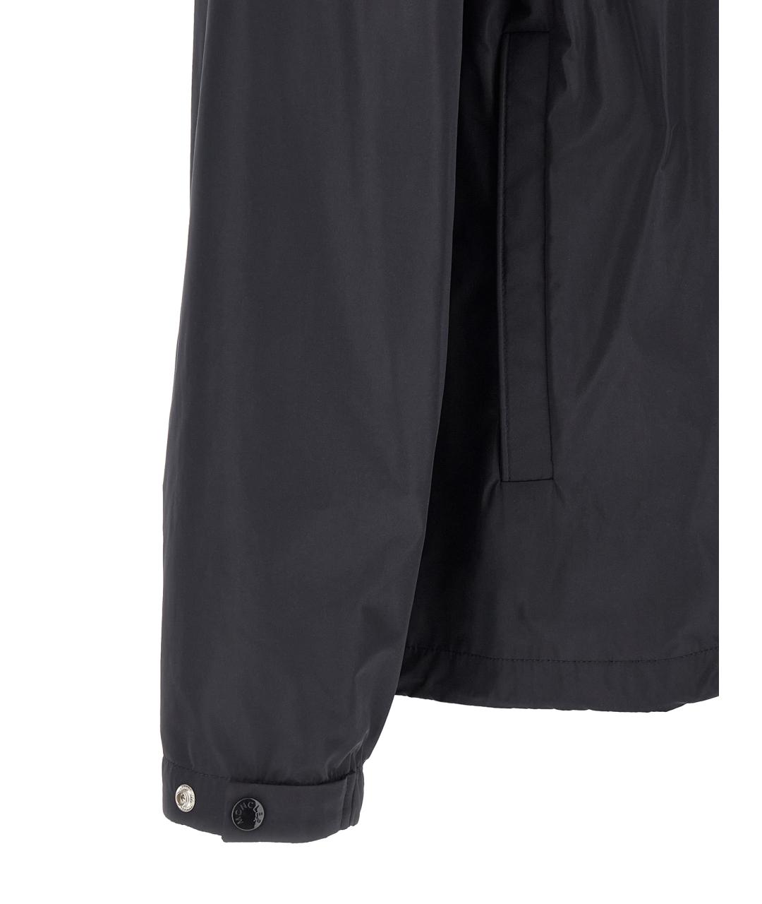 MONCLER Синяя полиэстеровая куртка, фото 4