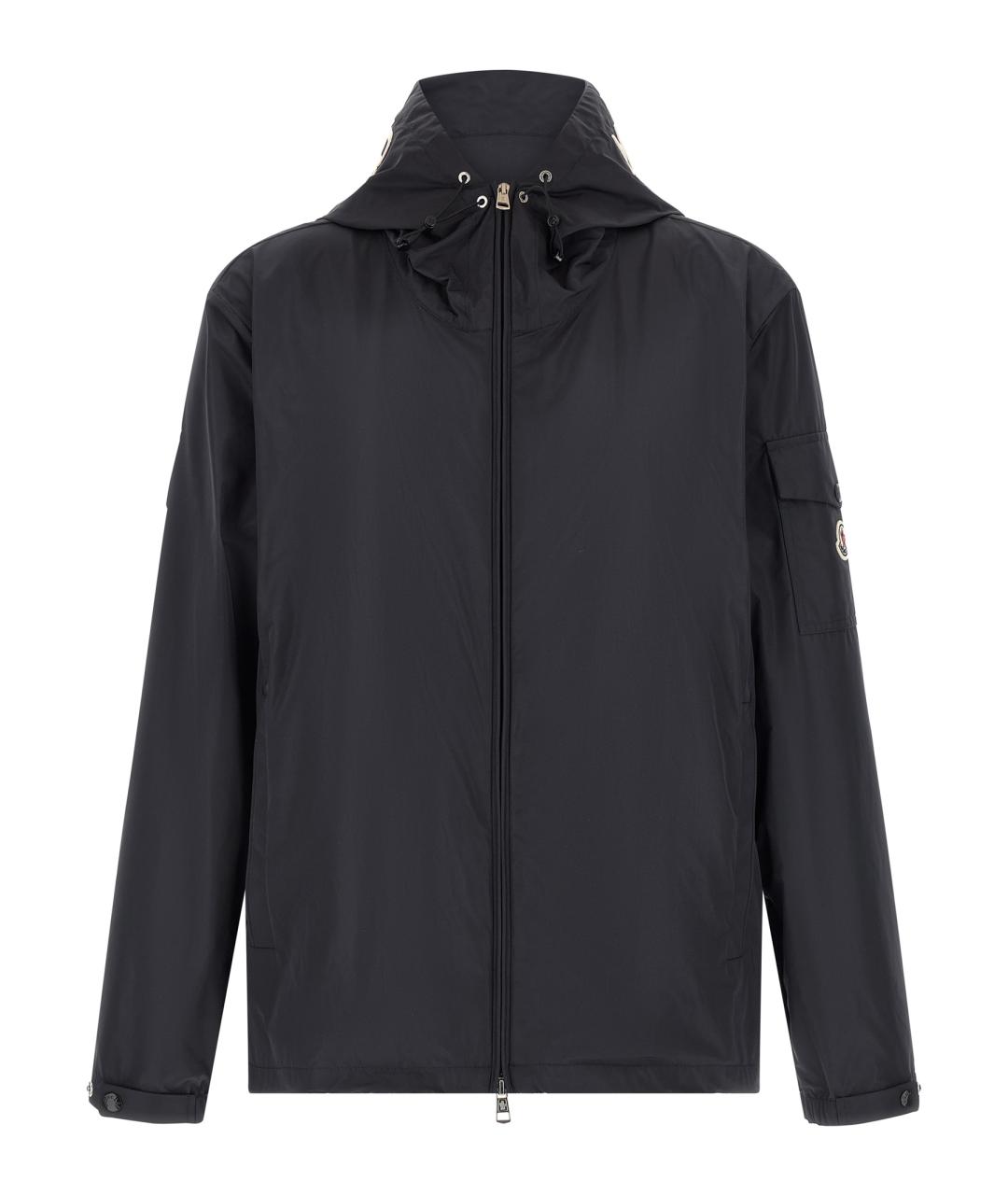 MONCLER Синяя полиэстеровая куртка, фото 1