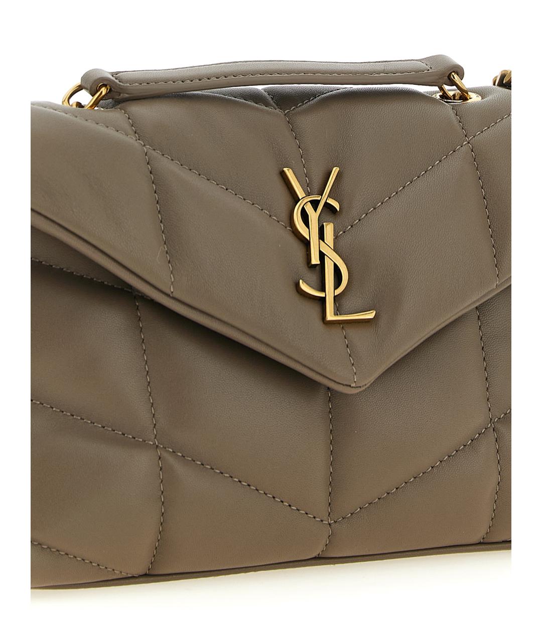 SAINT LAURENT Коричневая сумка через плечо, фото 3