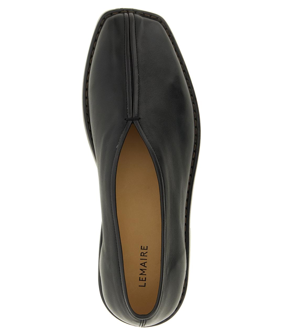 LEMAIRE Коричневые кожаные лоферы, фото 4