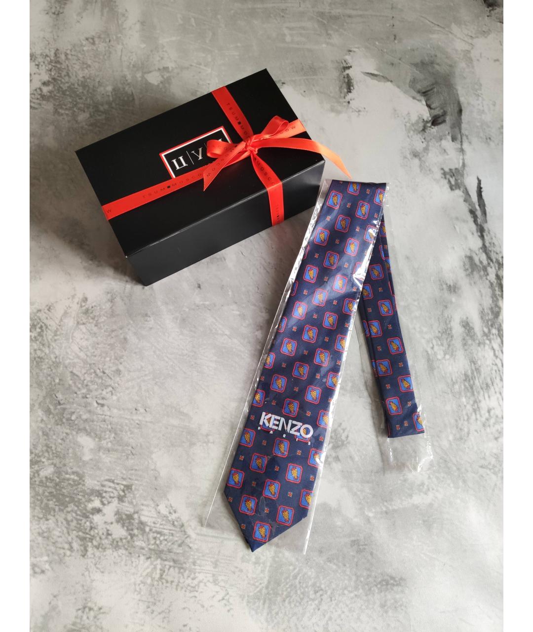 KENZO Мульти шелковый галстук, фото 2