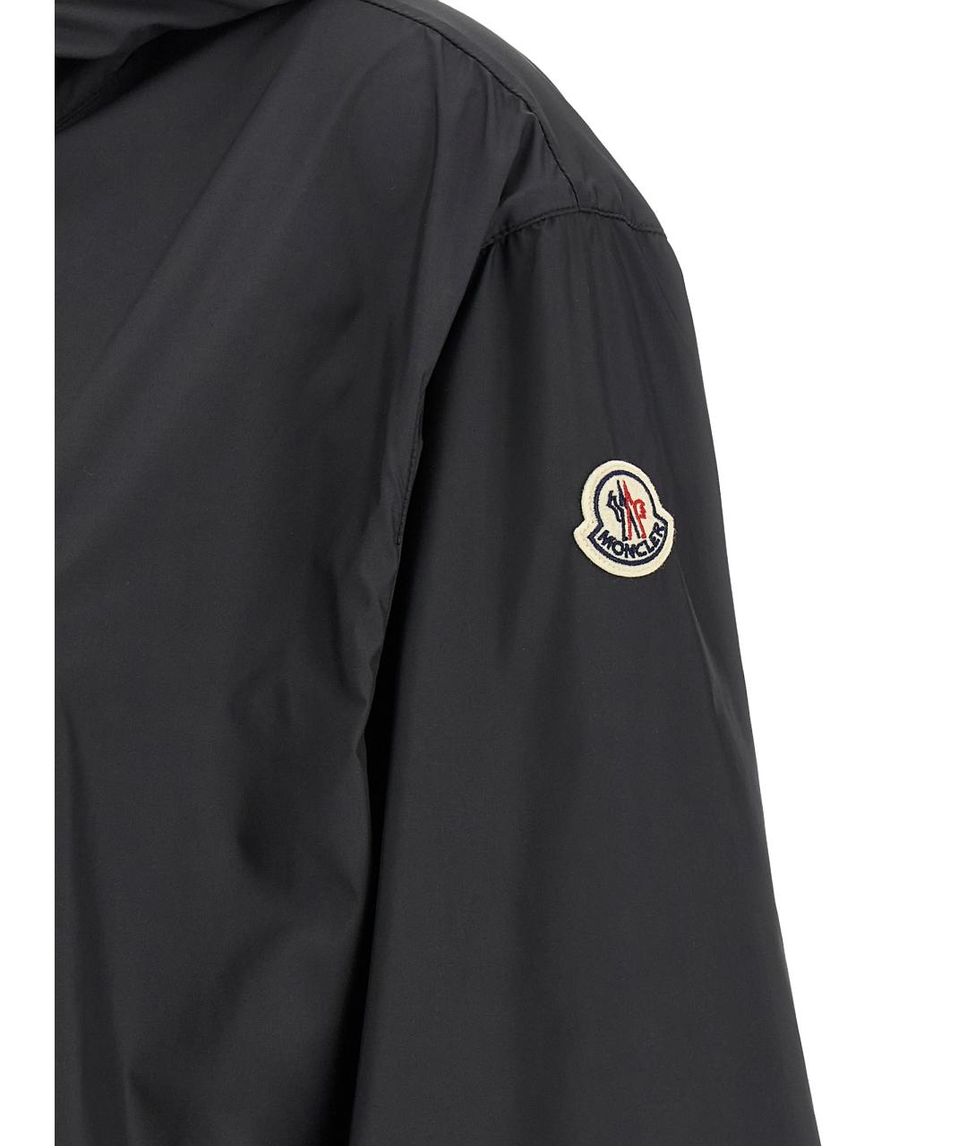 MONCLER Черная полиэстеровая куртка, фото 5