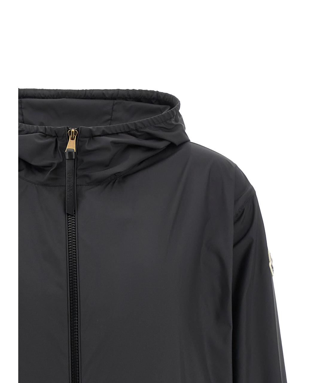 MONCLER Черная полиэстеровая куртка, фото 3