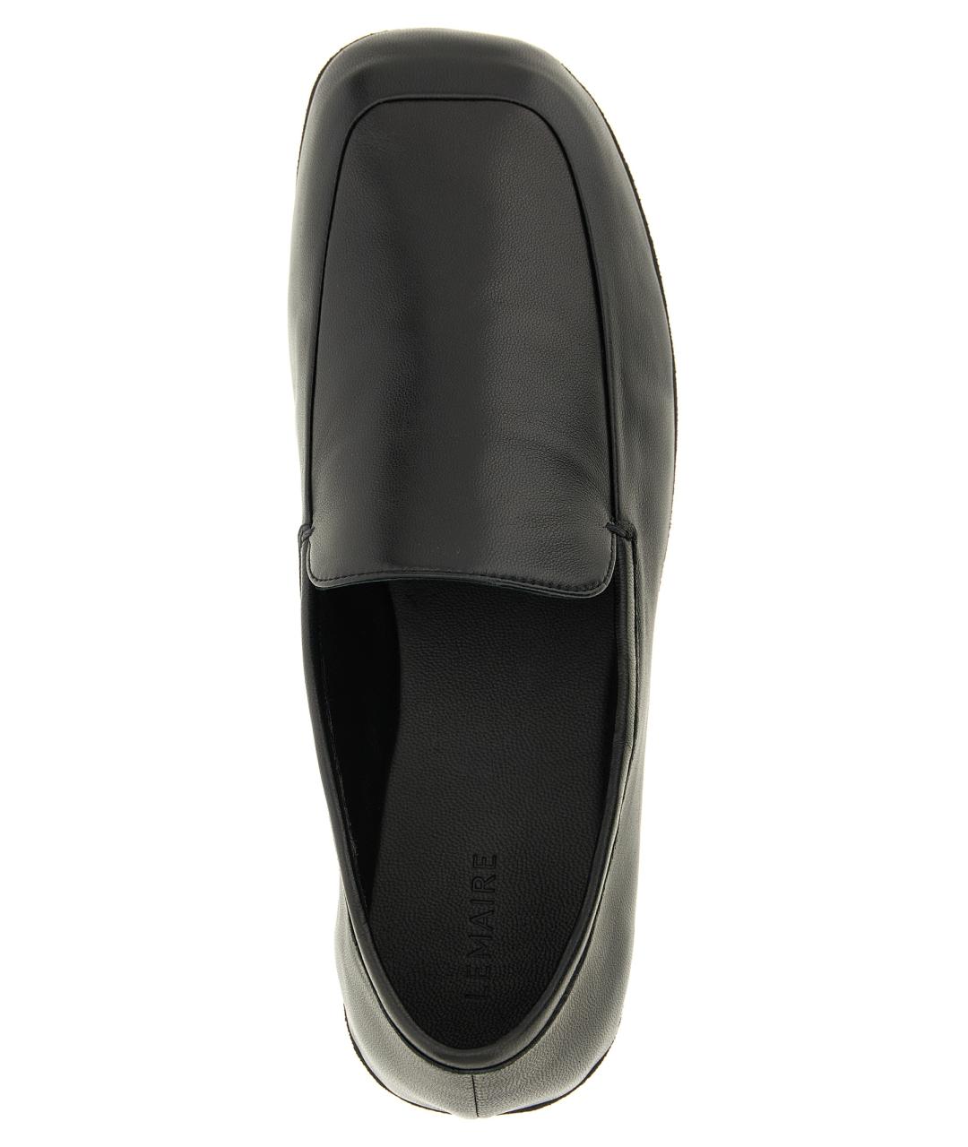 LEMAIRE Черные кожаные лоферы, фото 4