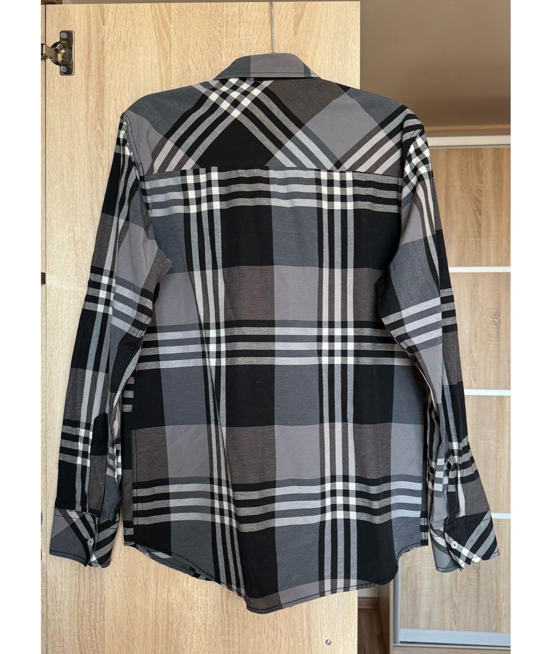 TOMMY HILFIGER Антрацитовая хлопковая кэжуал рубашка, фото 2