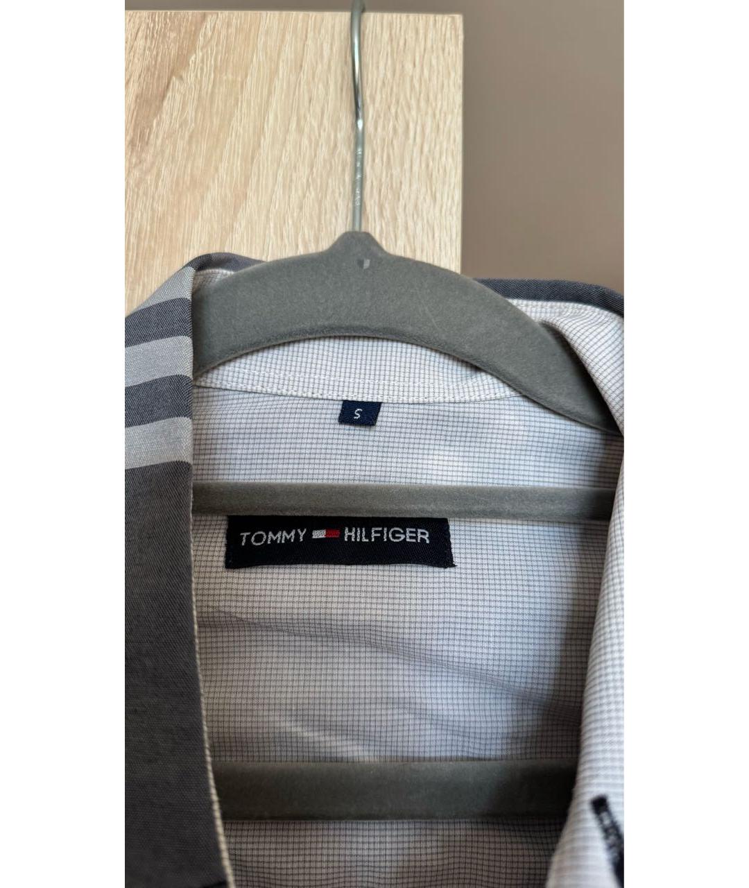 TOMMY HILFIGER Антрацитовая хлопковая кэжуал рубашка, фото 3