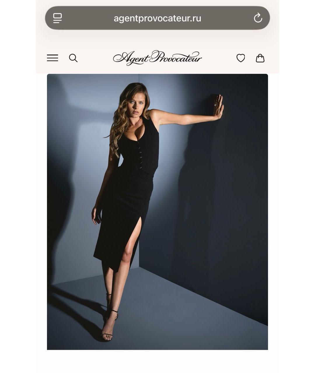 AGENT PROVOCATEUR Черный костюм с юбками, фото 3