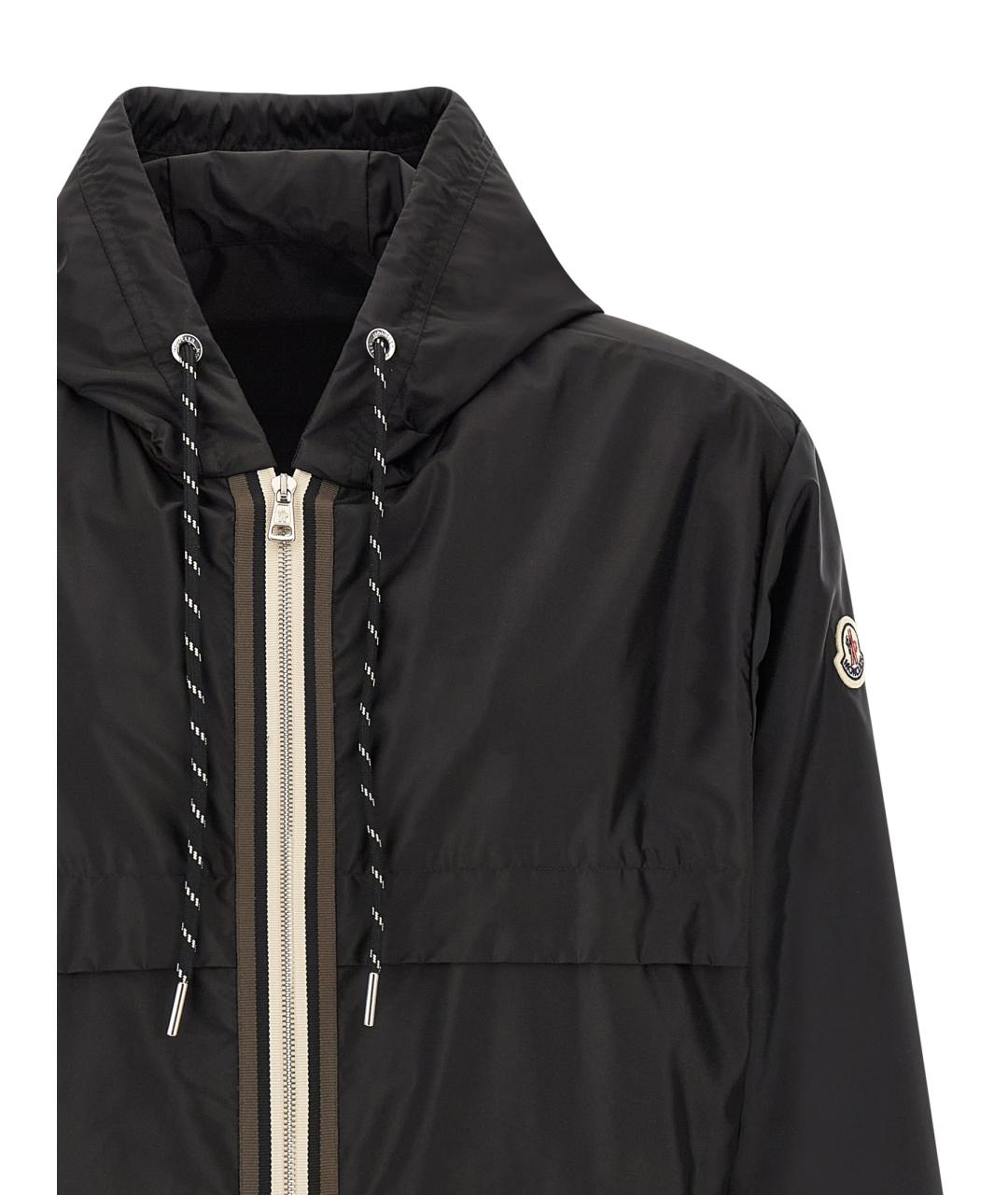 MONCLER Черная полиамидовая куртка, фото 3