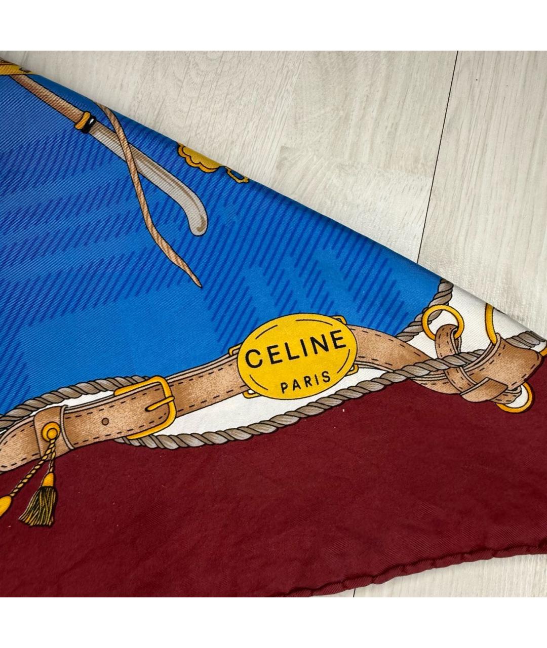 CELINE Мульти шелковый платок, фото 3