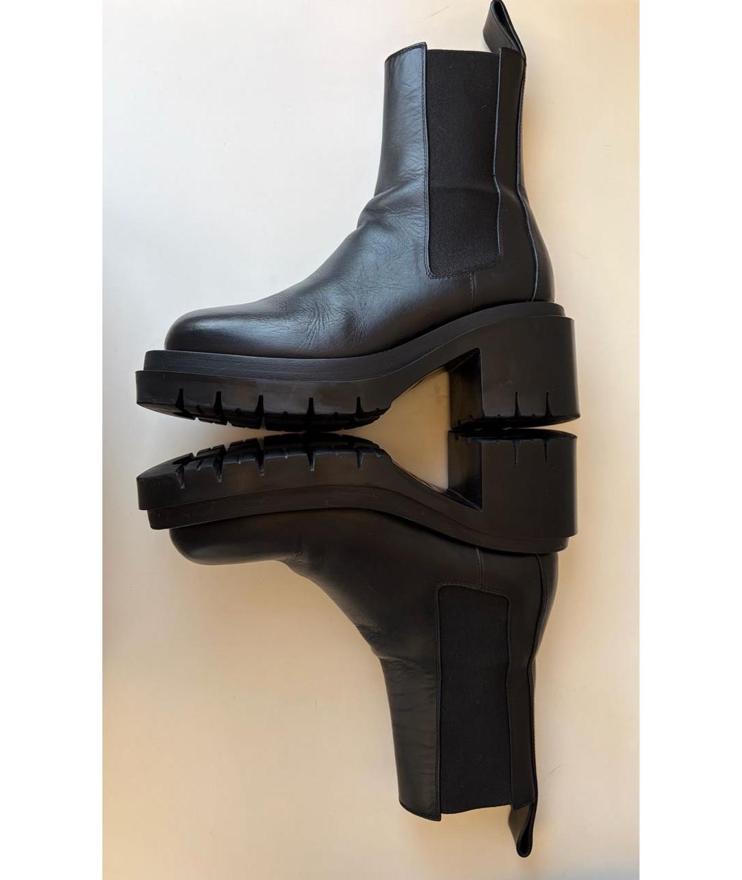 BOTTEGA VENETA Черные кожаные ботильоны, фото 6