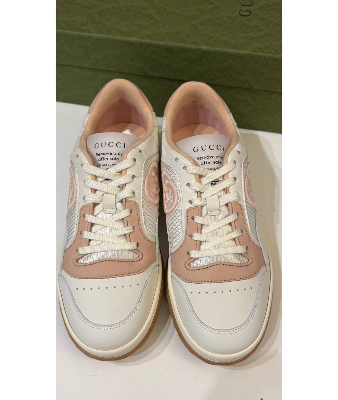 GUCCI Бежевые кеды, фото 3