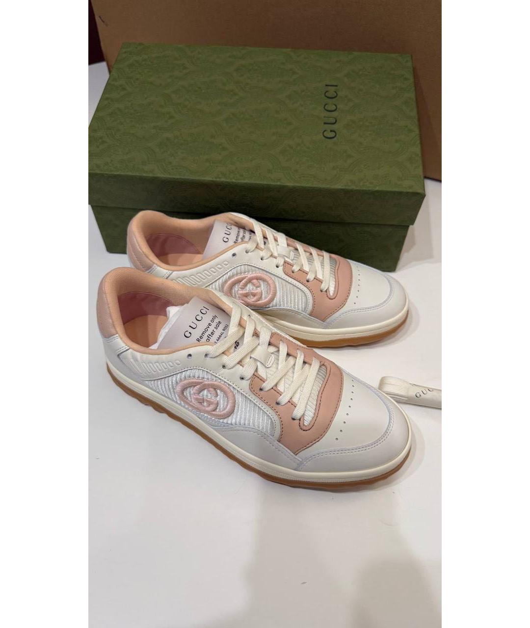 GUCCI Бежевые кеды, фото 5