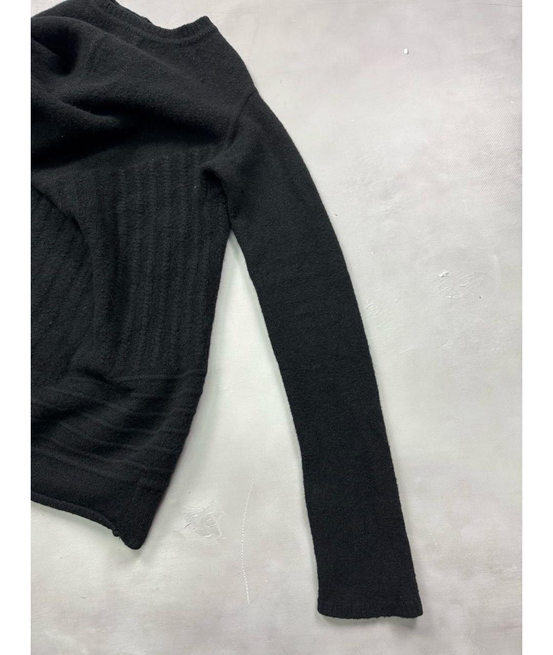 RICK OWENS Черный шерстяной джемпер / свитер, фото 6