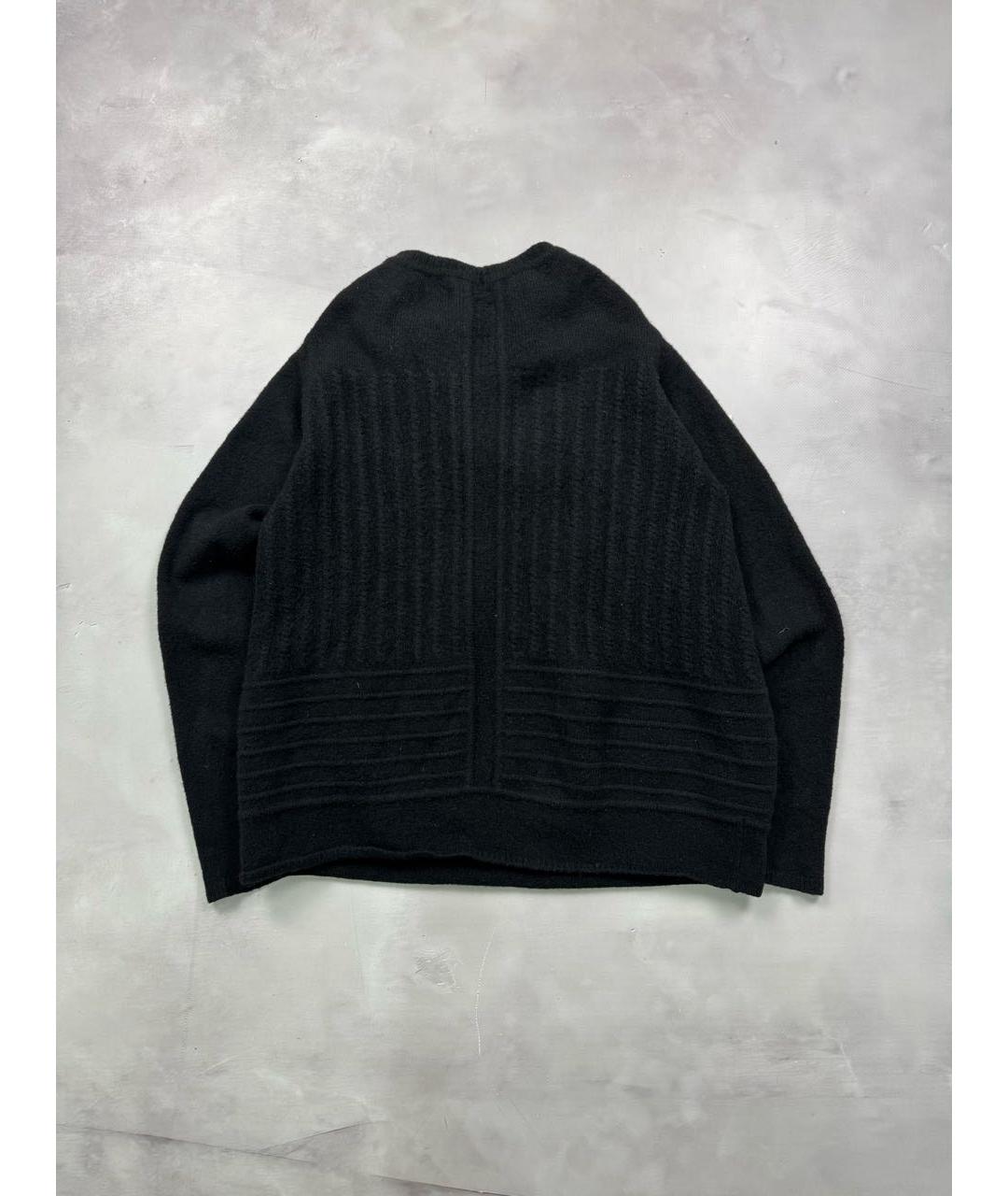 RICK OWENS Черный шерстяной джемпер / свитер, фото 2