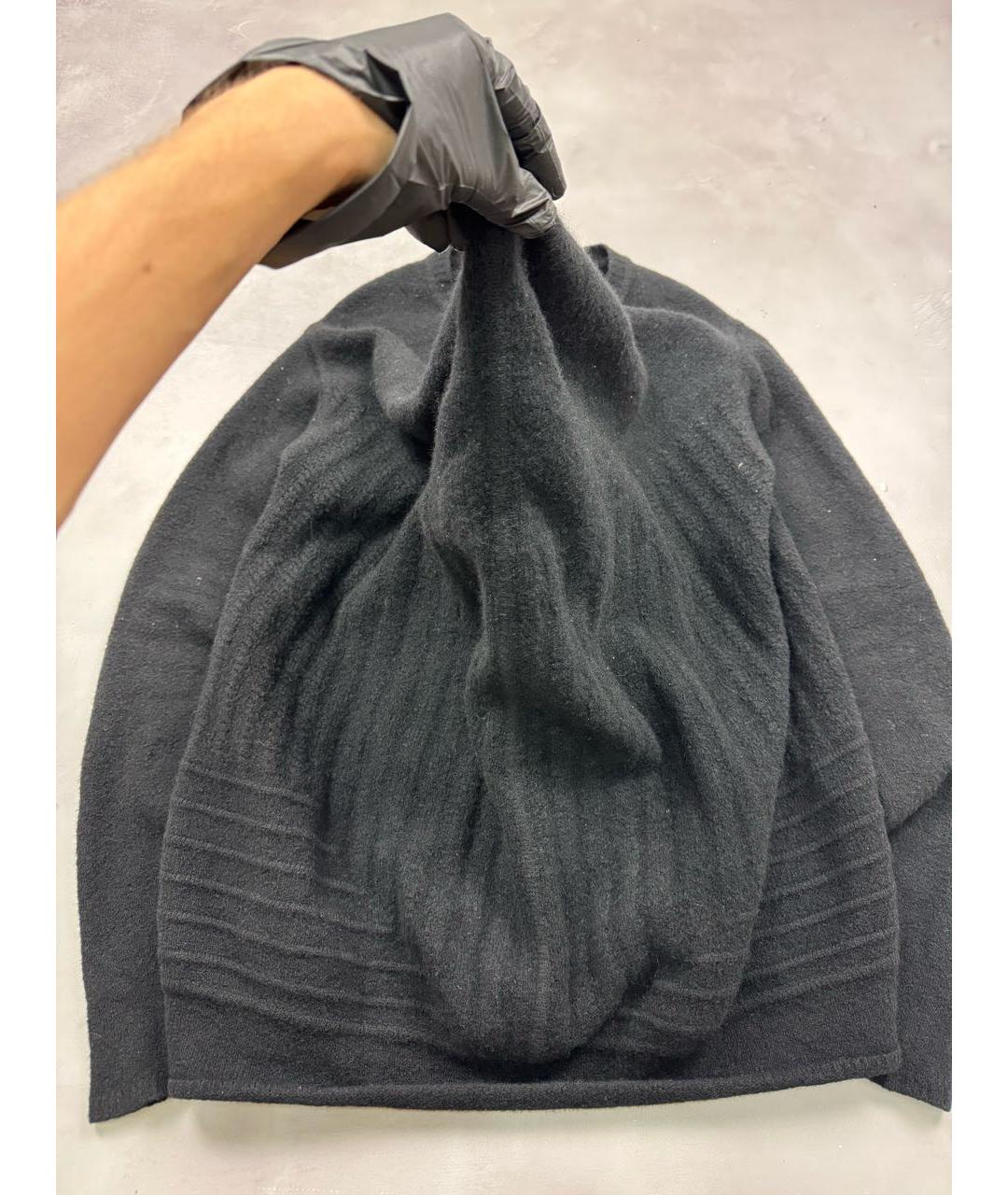 RICK OWENS Черный шерстяной джемпер / свитер, фото 4