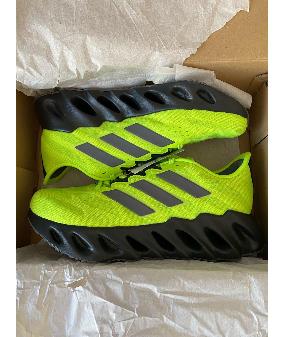 ADIDAS Салатовые текстильные низкие кроссовки / кеды, фото 2