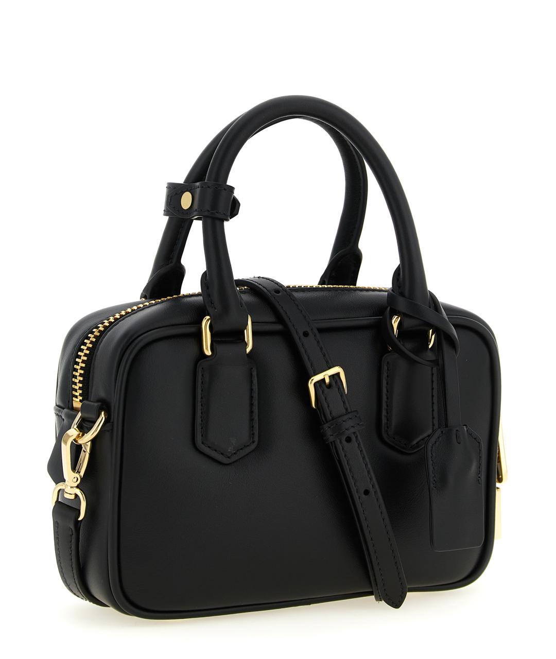 MIU MIU Черная кожаная сумка через плечо, фото 2