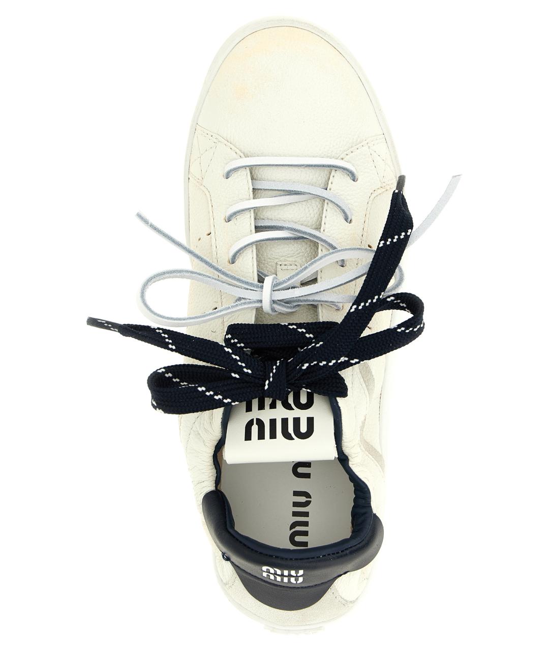 MIU MIU Кожаные кроссовки, фото 4