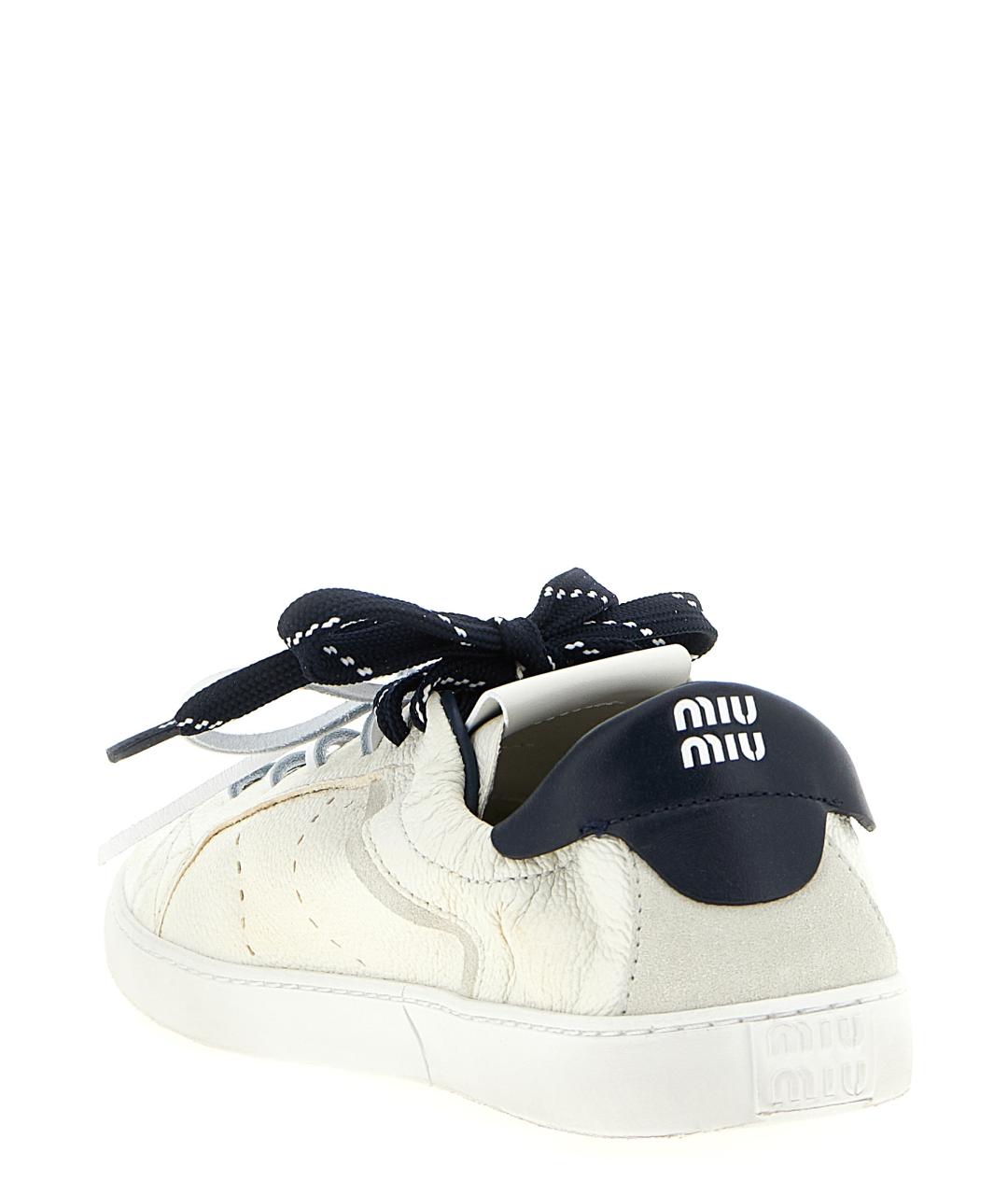 MIU MIU Кожаные кроссовки, фото 3