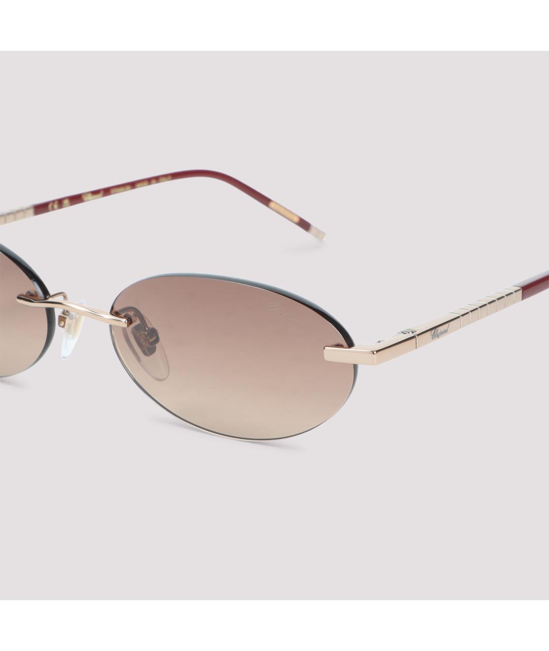 CHOPARD Мульти металлические солнцезащитные очки, фото 3