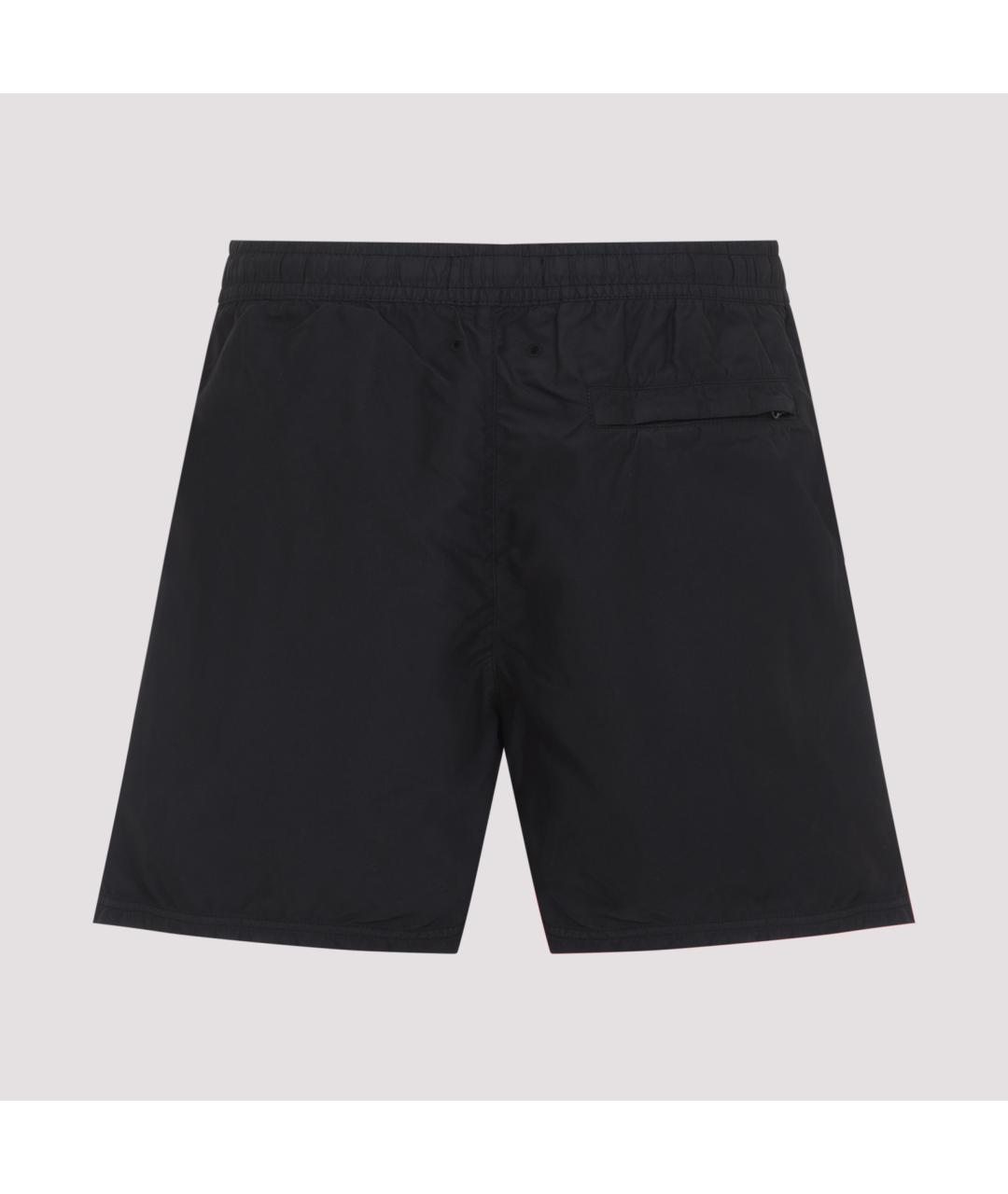 STONE ISLAND Черные полиамидовые шорты, фото 2