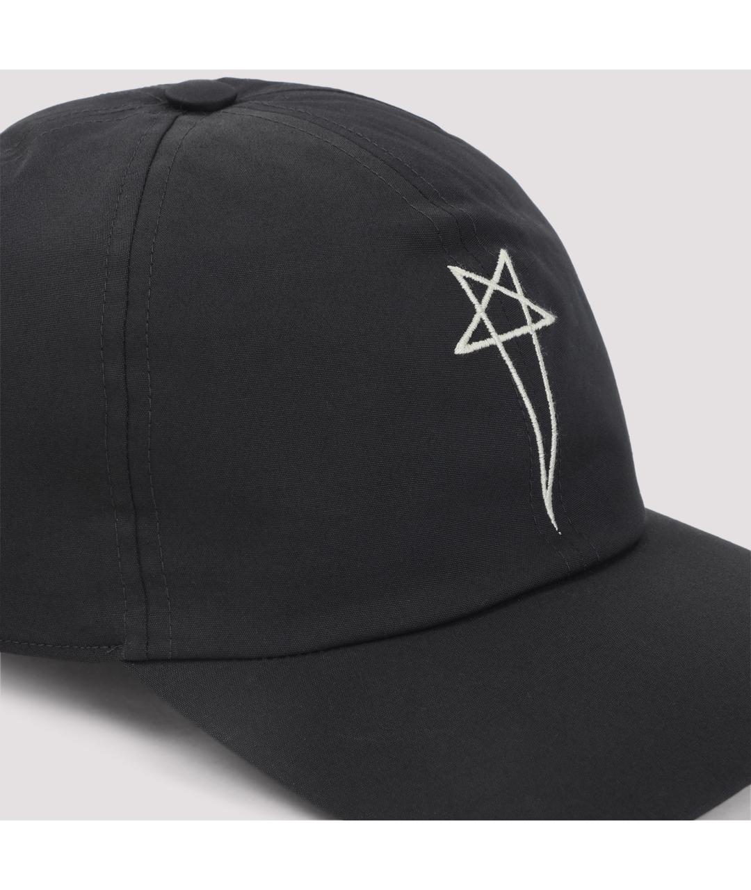 RICK OWENS DRKSHDW Черная хлопковая кепка/бейсболка, фото 3