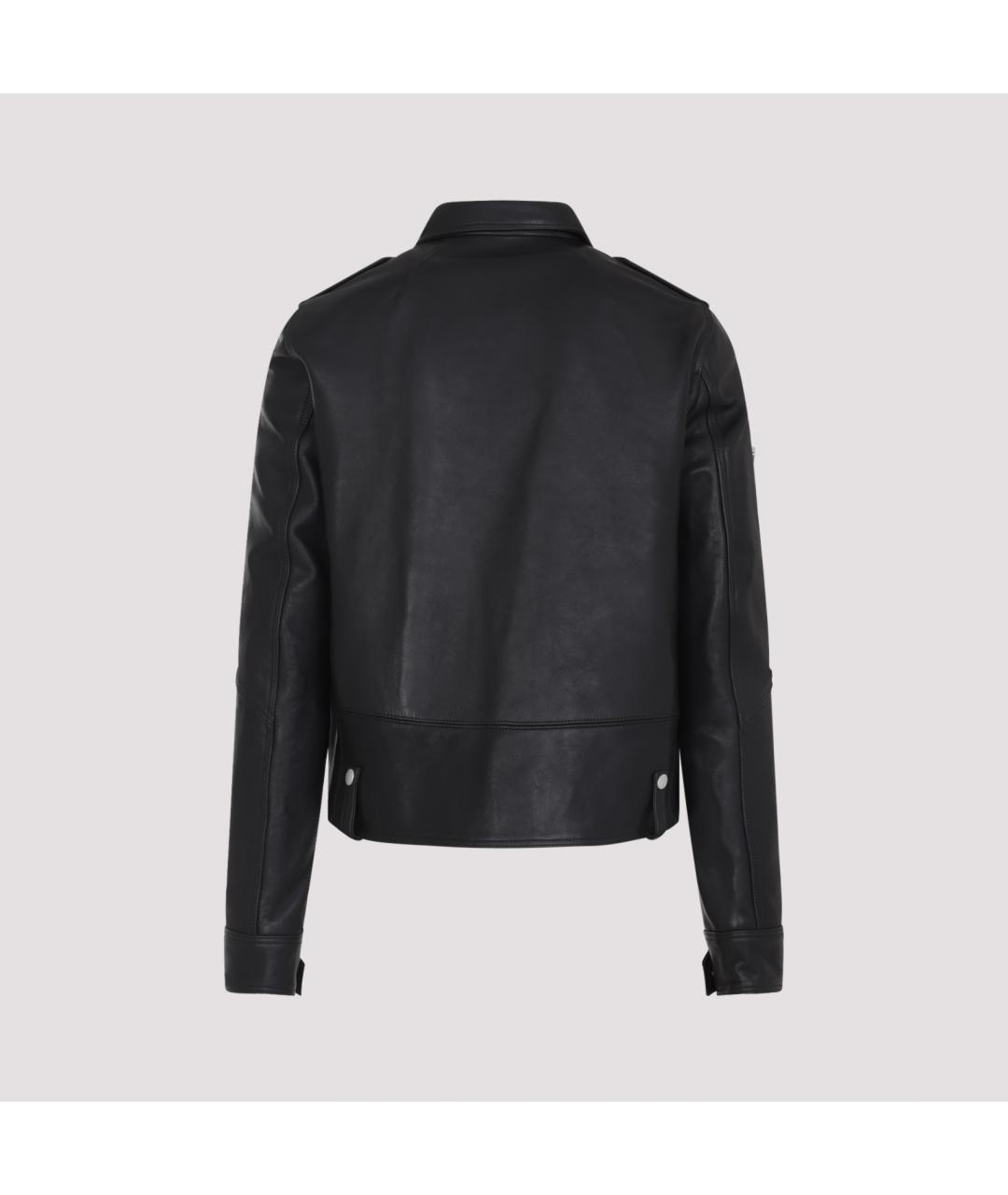 RICK OWENS Черный кожаный пиджак, фото 4