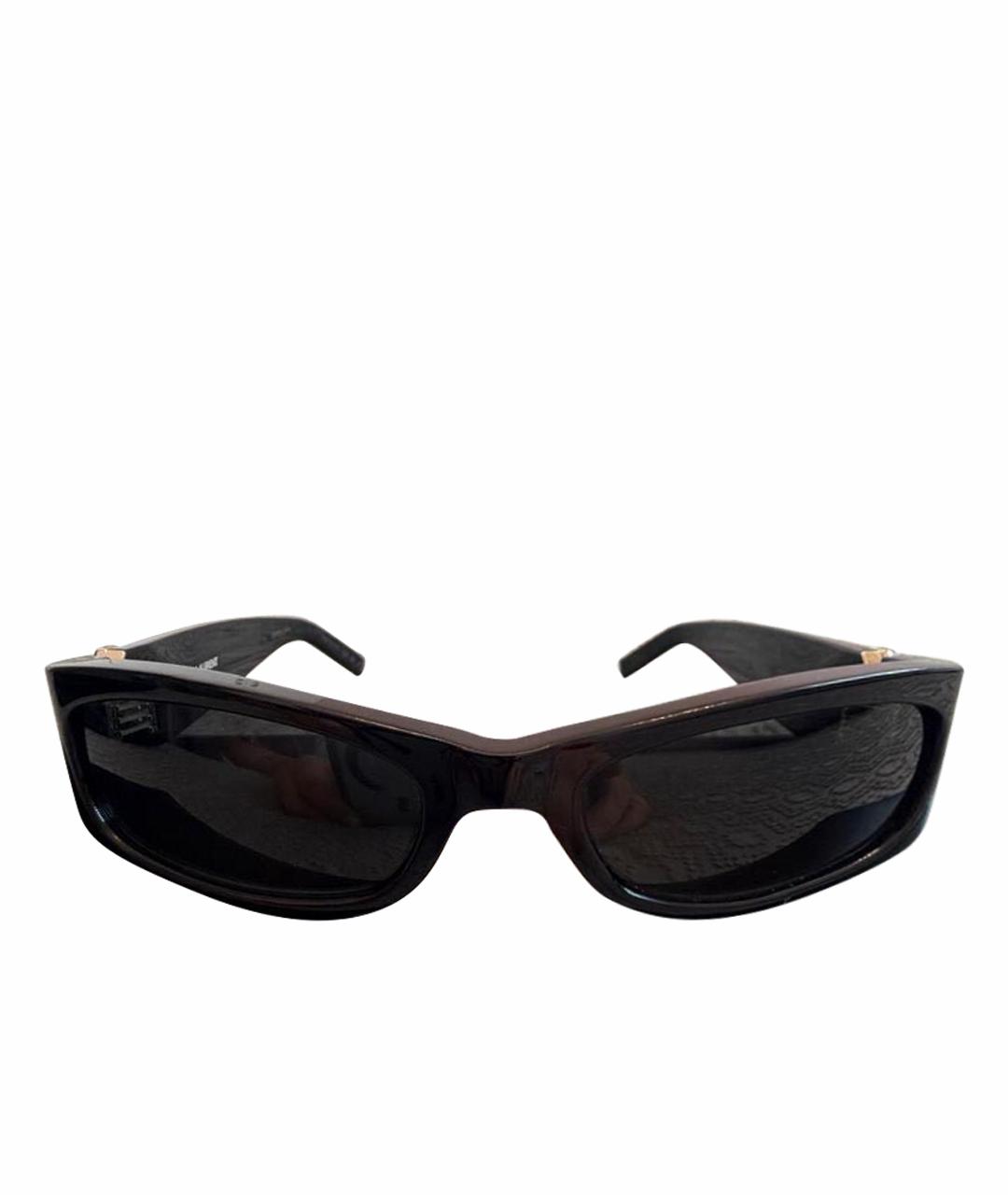 SAINT LAURENT Черные пластиковые солнцезащитные очки, фото 1