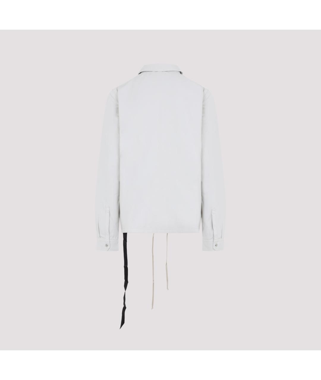 RICK OWENS DRKSHDW Белая хлопковая куртка, фото 2