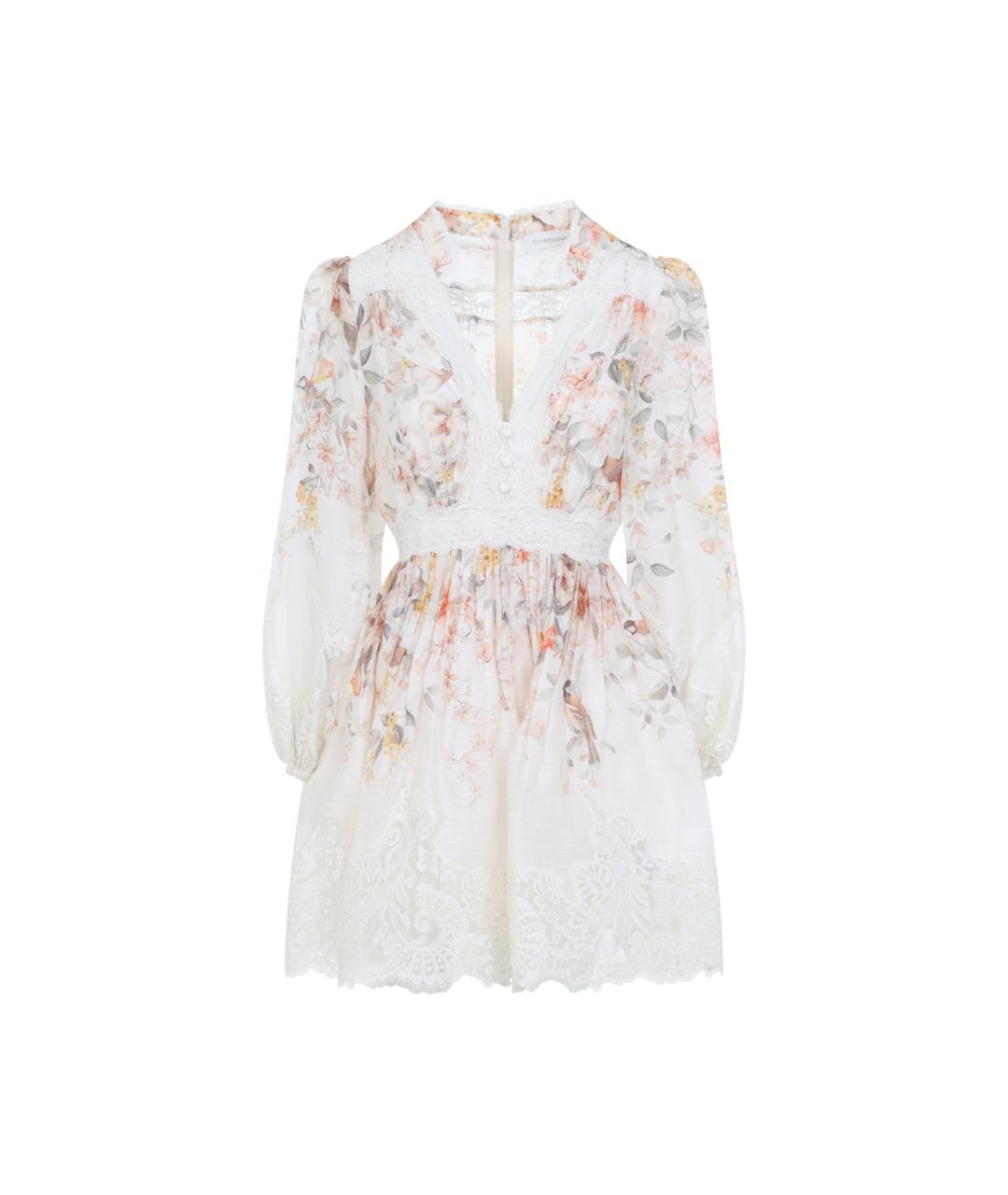 ZIMMERMANN Бежевое льняное платье, фото 1