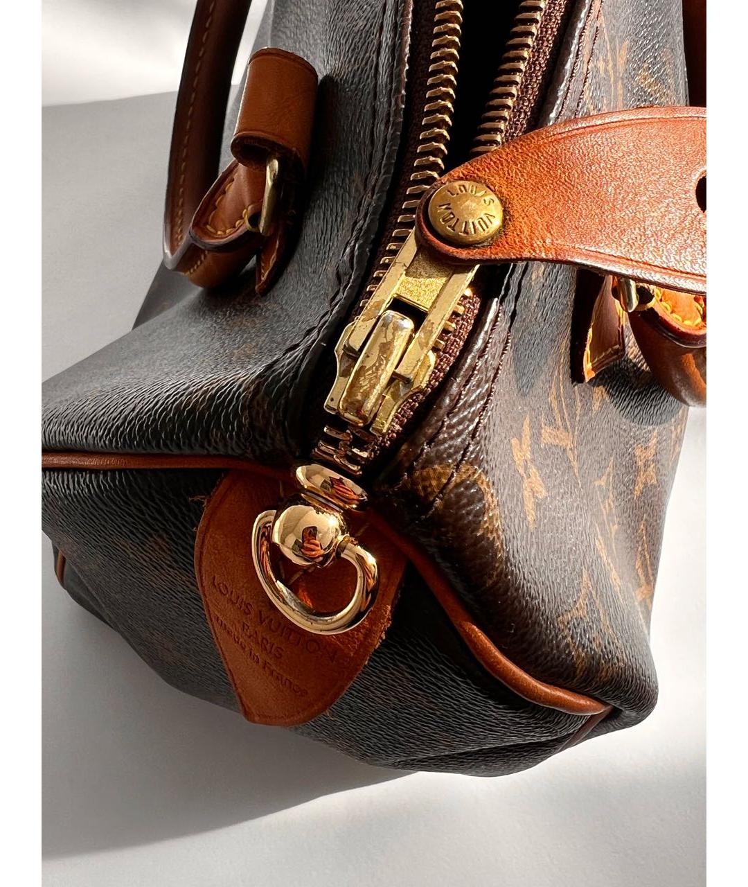 LOUIS VUITTON Коричневая сумка с короткими ручками, фото 7