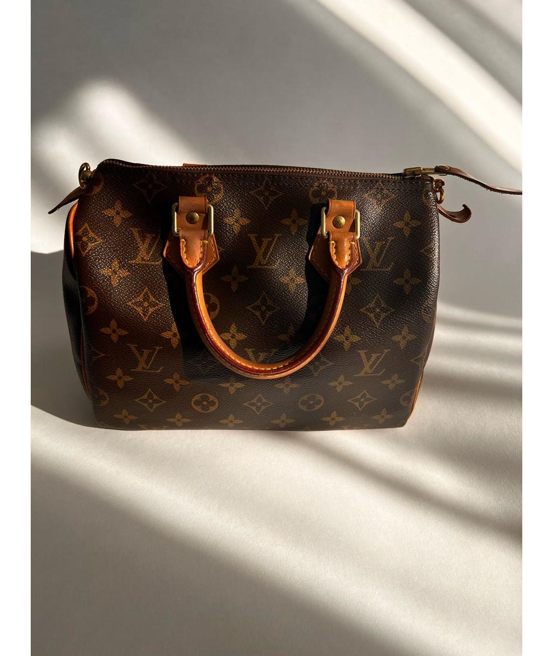 LOUIS VUITTON Коричневая сумка с короткими ручками, фото 9