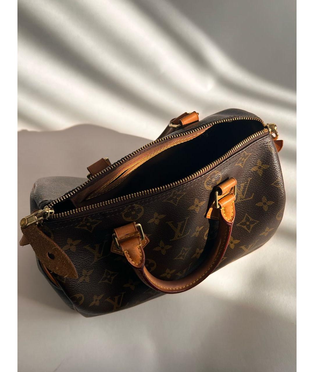 LOUIS VUITTON Коричневая сумка с короткими ручками, фото 4