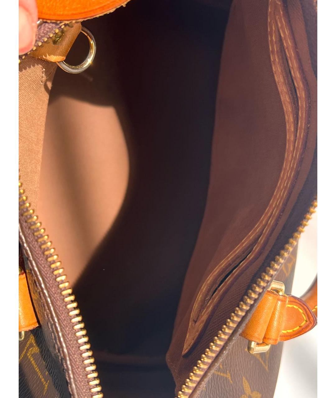 LOUIS VUITTON Коричневая сумка с короткими ручками, фото 8