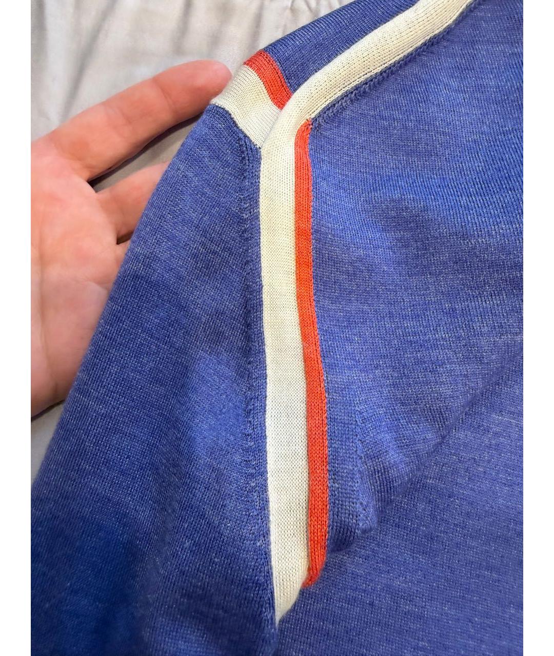 PAUL SMITH Фиолетовый шерстяной джемпер / свитер, фото 5