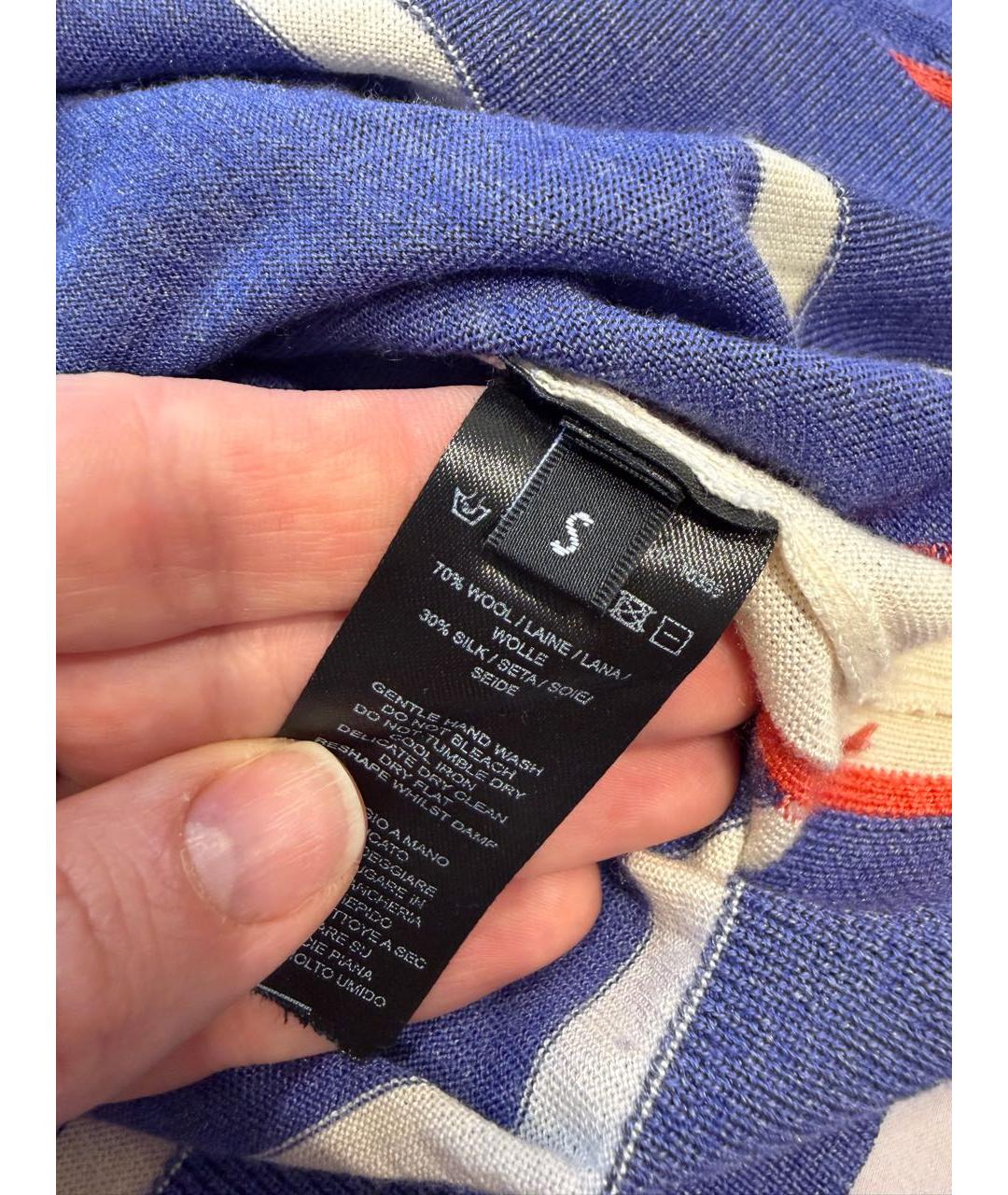 PAUL SMITH Фиолетовый шерстяной джемпер / свитер, фото 4