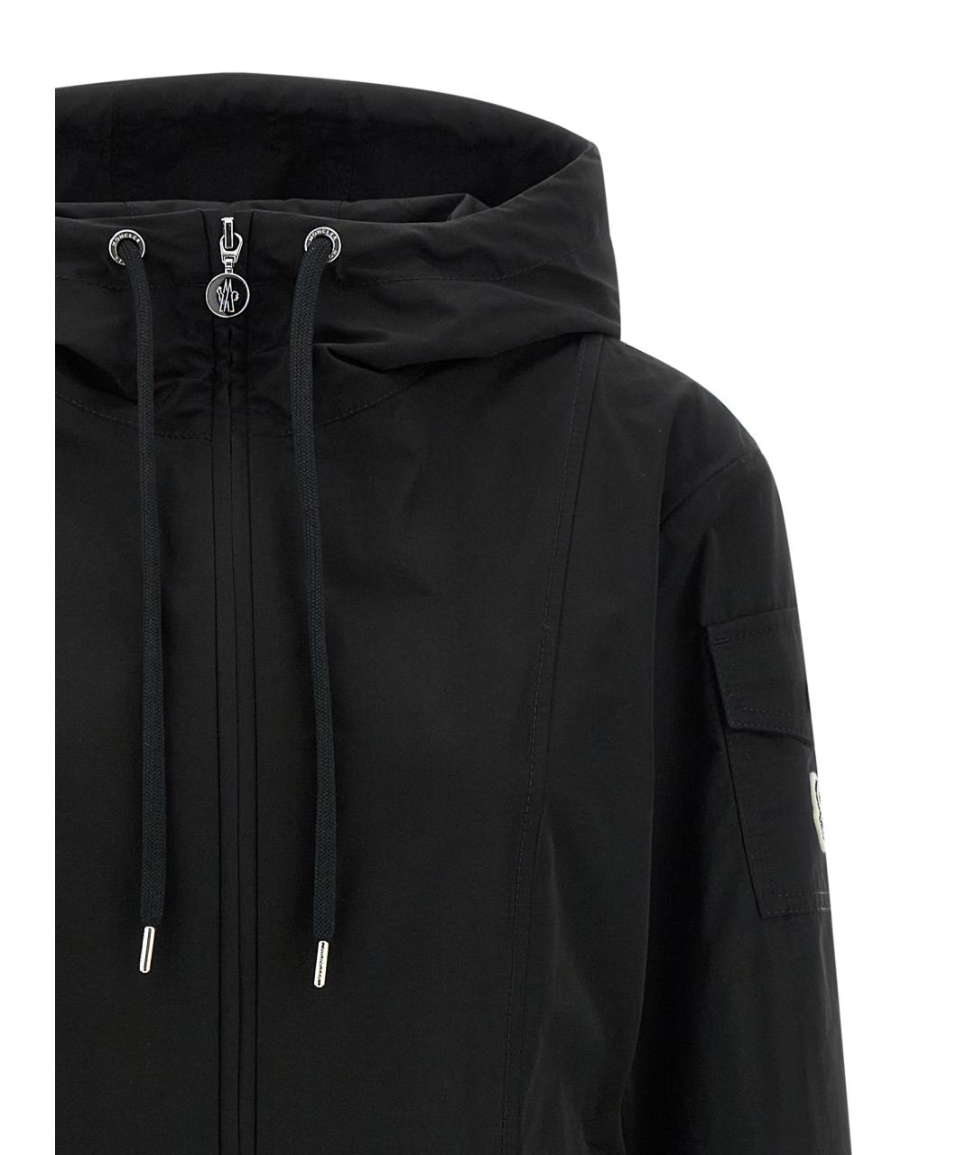 MONCLER Черная полиэстеровая парка, фото 3