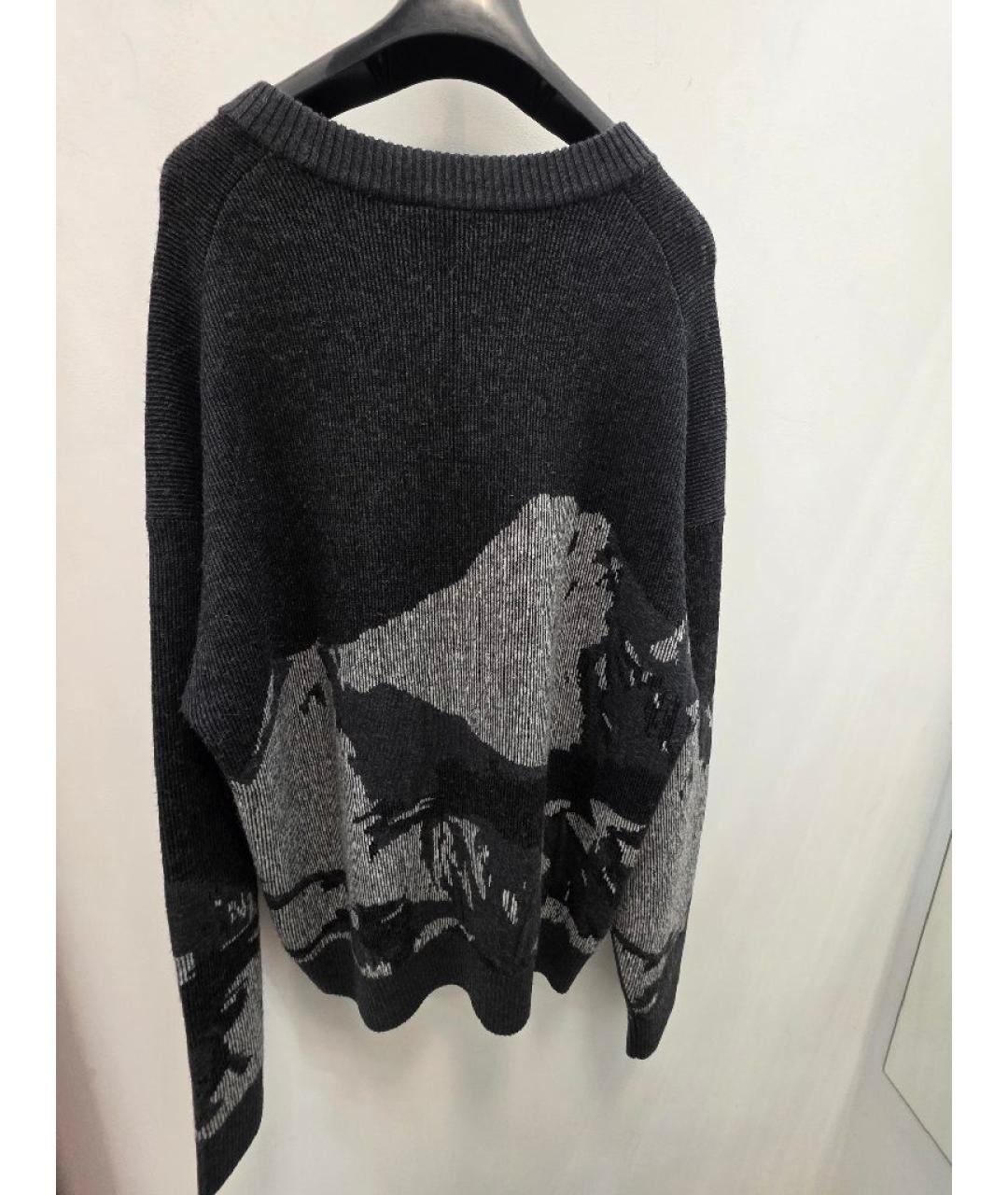 HUGO Антрацитовый шерстяной джемпер / свитер, фото 2