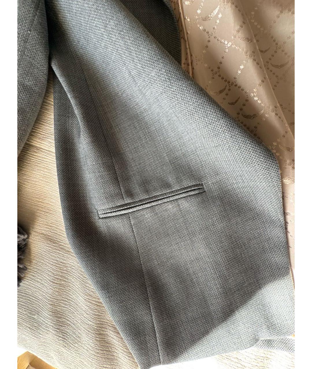 ZADIG & VOLTAIRE Серый шерстяной жакет/пиджак, фото 6