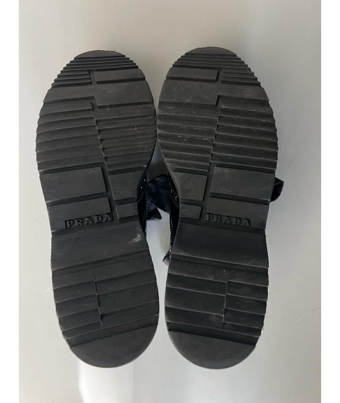 PRADA Черные кожаные брогги и оксфорды, фото 5