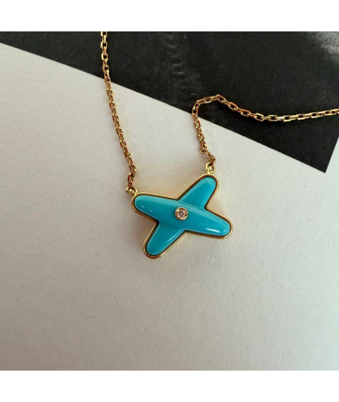 CHAUMET Бирюзовое колье из розового золота, фото 3