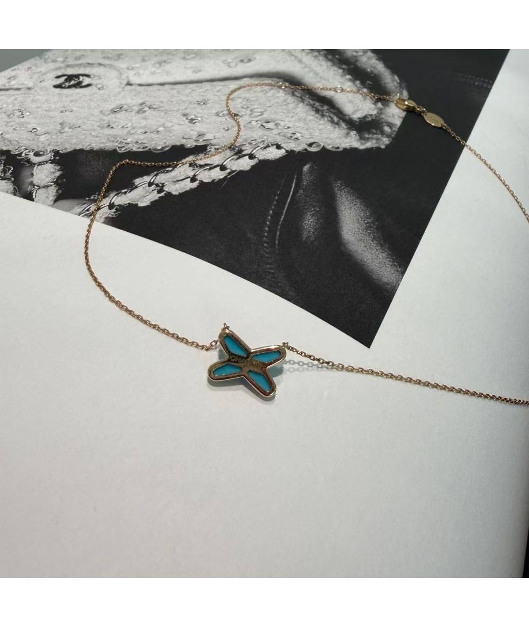 CHAUMET Бирюзовое колье из розового золота, фото 4