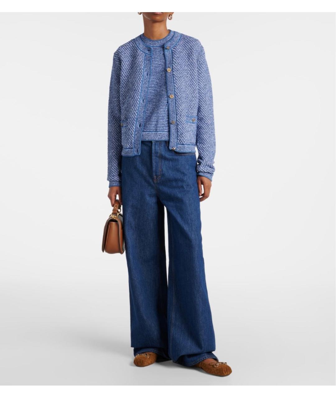 GUCCI Синий хлопковый кардиган, фото 3